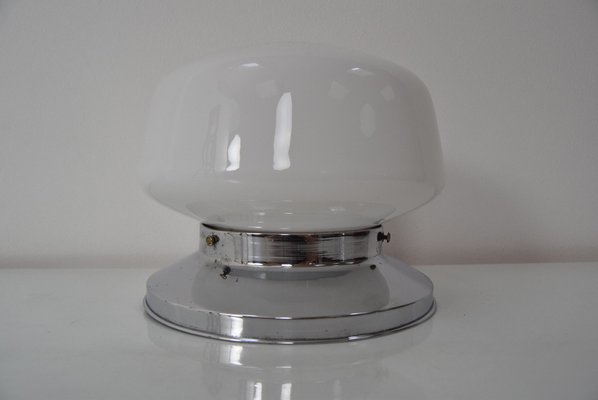 Art Deco Chrome Ceiling Light, 1930s-TZ-999768