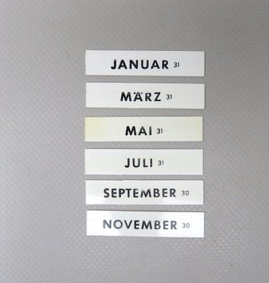 Art Deco Chrome Eternal Calendar from Jakob Maul-EY-1151251