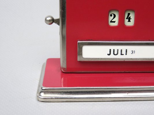 Art Deco Chrome Eternal Calendar from Jakob Maul-EY-1151251