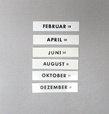 Art Deco Chrome Eternal Calendar from Jakob Maul-EY-1151251