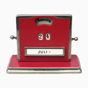 Art Deco Chrome Eternal Calendar from Jakob Maul-EY-1151251