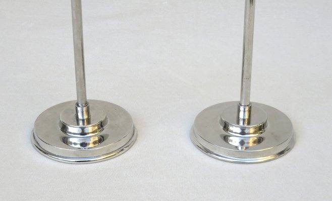 Art Deco Chrome Hatstands, Set of 2-EY-1029743