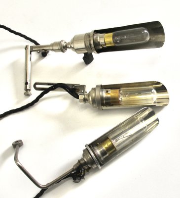 Art Deco Chrome-Plated Aluminum Sewing Machine Lights from Singer, Set of 3-SY-1811839