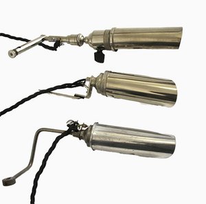 Art Deco Chrome-Plated Aluminum Sewing Machine Lights from Singer, Set of 3-SY-1811839