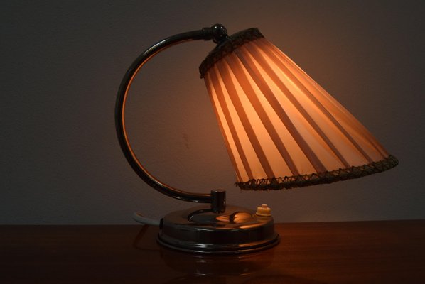 Art Deco Chrome Table Lamp, 1930s-TZ-1015879