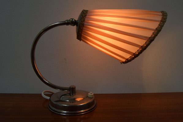 Art Deco Chrome Table Lamp, 1930s-TZ-1015879