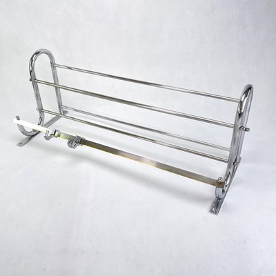 Art Deco Chrome Wall Rack, 1930s-JUZ-1394866