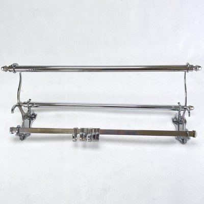 Art Deco Chrome Wall Rack, 1930s-JUZ-1394881