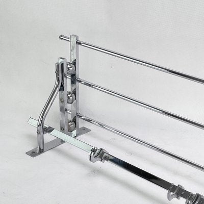 Art Deco Chrome Wall Rack, 1930s-JUZ-1386113