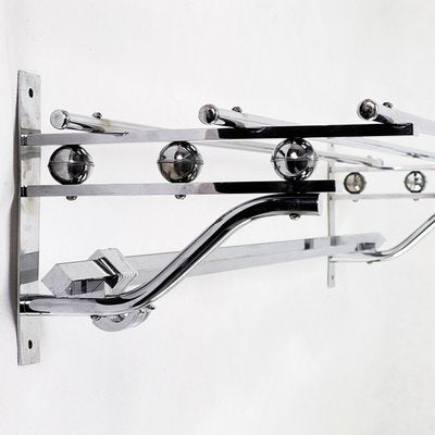 Art Deco Chrome Wall Rack-JUZ-1105543