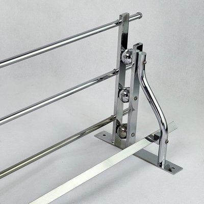 Art Deco Chrome Wall Rack-JUZ-1105543