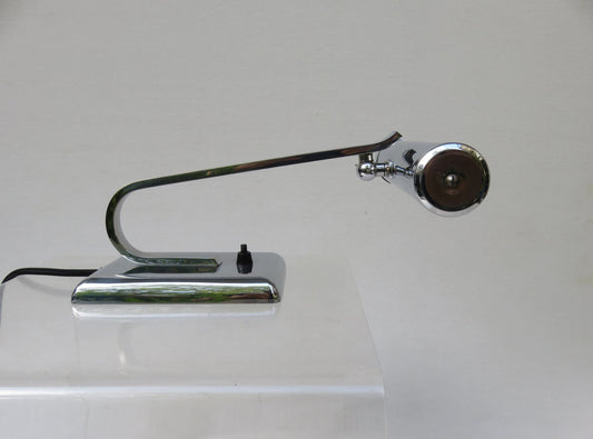 Art Deco Chromed Piano Lamp