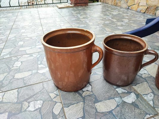 Art Deco Clay Pots, Bochnia, 1920s, Set of 4-CAQ-2016532