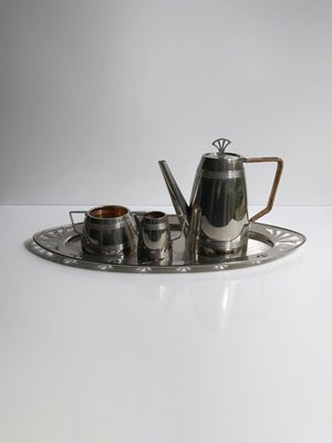 Art Deco Coffee Service, 1930s, Set of 4-VTK-2032408