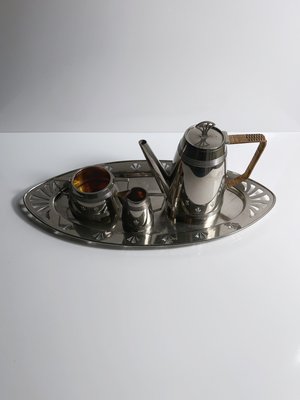 Art Deco Coffee Service, 1930s, Set of 4-VTK-2032408