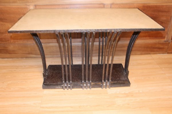 Art Deco Coffee Table in Wrought Iron by Edgar Brandt-KMQ-1332646