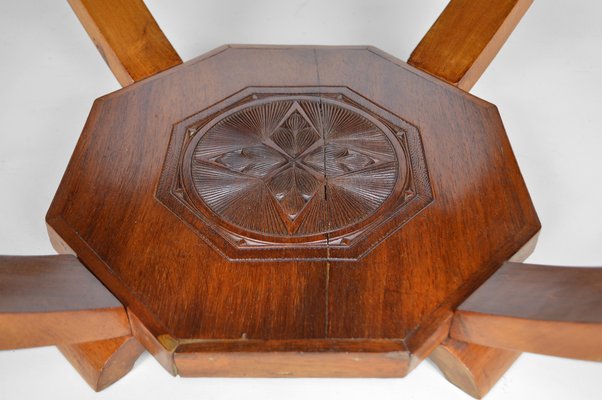 Art Deco Colonial Carved Coffee Table, 1930s-XNH-754045