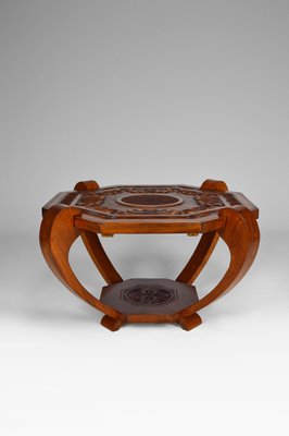 Art Deco Colonial Carved Coffee Table, 1930s-XNH-754045