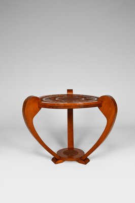 Art Deco Colonial Carved Side Table, 1930s-XNH-754047