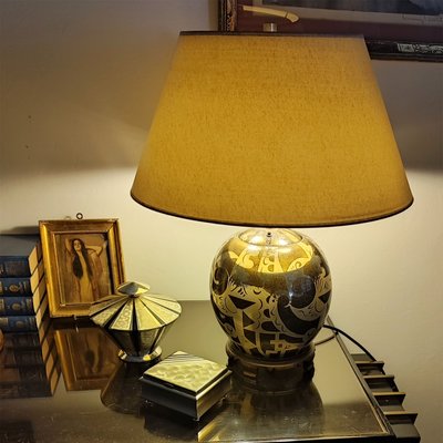 Art Deco Congo Table Lamp by Paul Haustein for WMF, 1930s-YGE-1425171