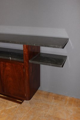 Art Deco Console in Wood and Marble, 1930s-BCR-1763518