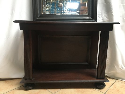 Art Deco Console Table with Mirror, 1920s-WQQ-673876