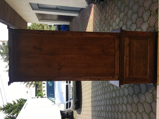 Art Deco Console Table with Mirror, 1920s-WQQ-673876