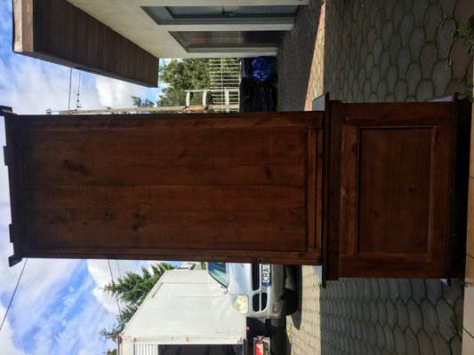 Art Deco Console Table with Mirror, 1920s-WQQ-673876