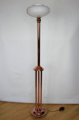 Art Deco Copper Floor Lamp, 1930s-XHP-1394906