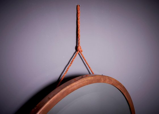 Art Deco Copper Hanging Mirror, France, 1920s-SFD-1784703