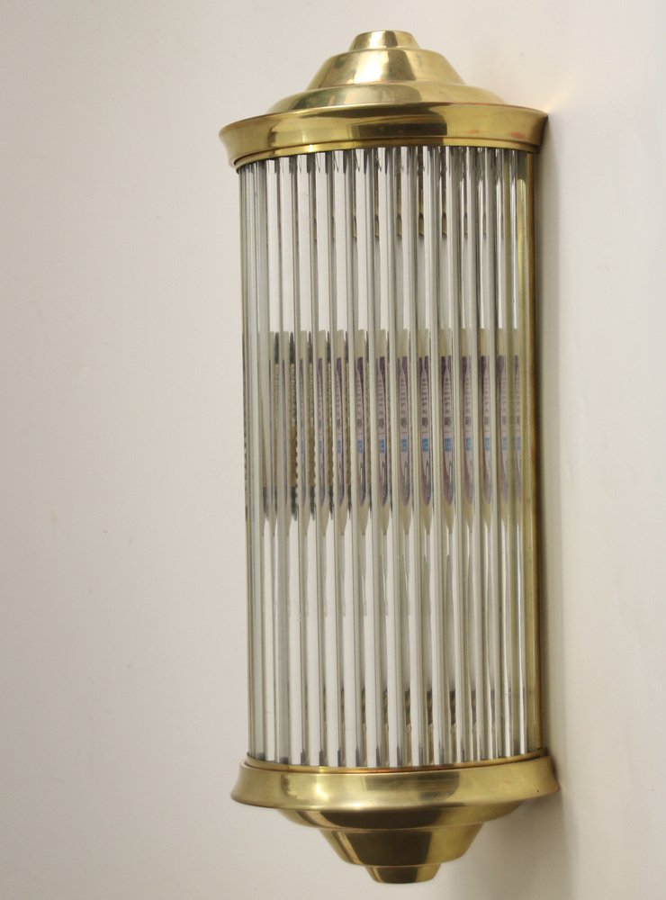 Art Deco Corner Wall Light attributed to Henri Petitot for Atelier Henri Petitot, 1930s