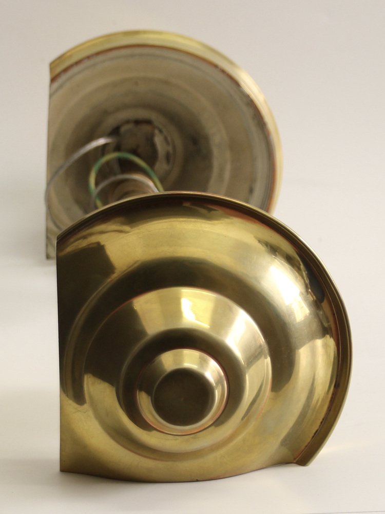 Art Deco Corner Wall Light attributed to Henri Petitot for Atelier Henri Petitot, 1930s