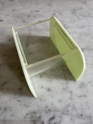 Art Deco Cosmetic Box in Mint Green Acrylic Glass-JO-1740440