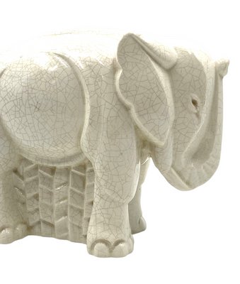 Art Deco Cracked Elephant by Charles Lemanceau for Saint Clément, France, 1930s-TXN-1276683