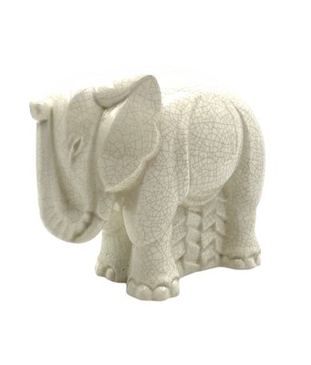 Art Deco Cracked Elephant by Charles Lemanceau for Saint Clément, France, 1930s-TXN-1276683