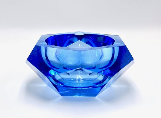 Art Deco Crystal Ashtray from Lausitzer Glas, 1930s-ZCY-1704837