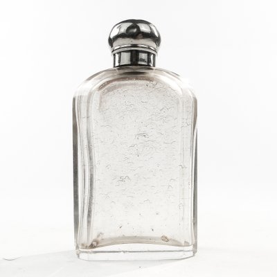 Art Deco Crystal Flask, France, 1930s-BKO-1801193