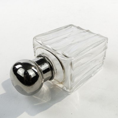 Art Deco Crystal Flask, France, 1930s-BKO-1801197