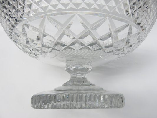 Art Deco Crystal Glass Fruit Bowl with Feet-EY-920120