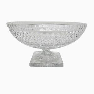 Art Deco Crystal Glass Fruit Bowl with Feet-EY-920120