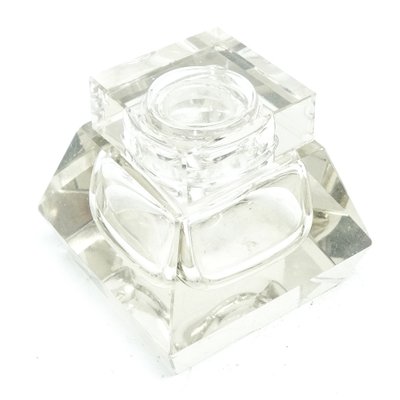 Art Deco Crystal Inkwell, Poland, 1930s-BKO-1454574