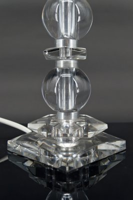 Art Deco Crystal Lamp by Jacques Adnet for Bacarrat, 1940s-XNH-1804527