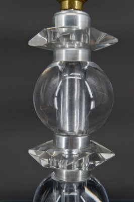 Art Deco Crystal Lamp by Jacques Adnet for Bacarrat, 1940s-XNH-1804527