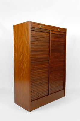 Art Deco Curtained Filing Cabinet, 1950s-XNH-1804644