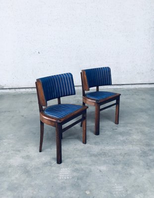 Art Deco Curved Back Side Chairs, France, 1930s, Set of 2-RQV-1707076