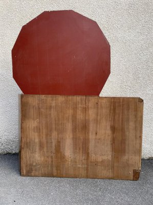 Art Deco Curved Walnut Dressing Table, 1920s-SDV-864608