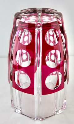 Art Deco Cut-to-Clear Crystal Vase from Val Saint Lambert-MJY-1148873