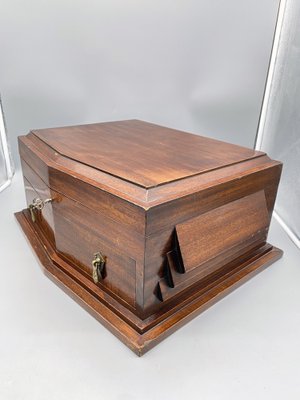 Art Deco Cutlery Box in Mahogany-CZ-1793121