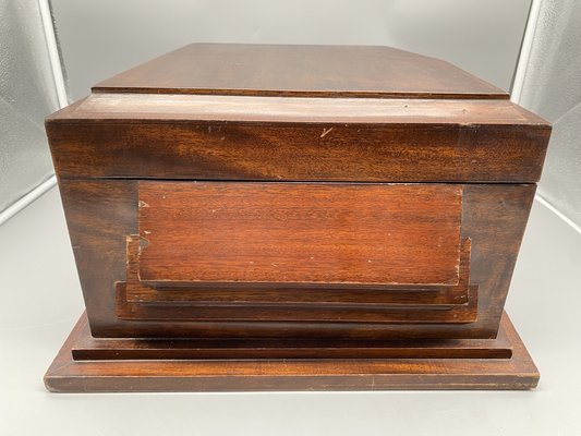 Art Deco Cutlery Box in Mahogany-CZ-1793121