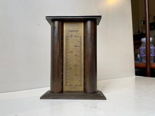 Art Deco Danish Money Bank & Thermometer by Architect Carl Einar Glahn, 1930s-LCR-1378377